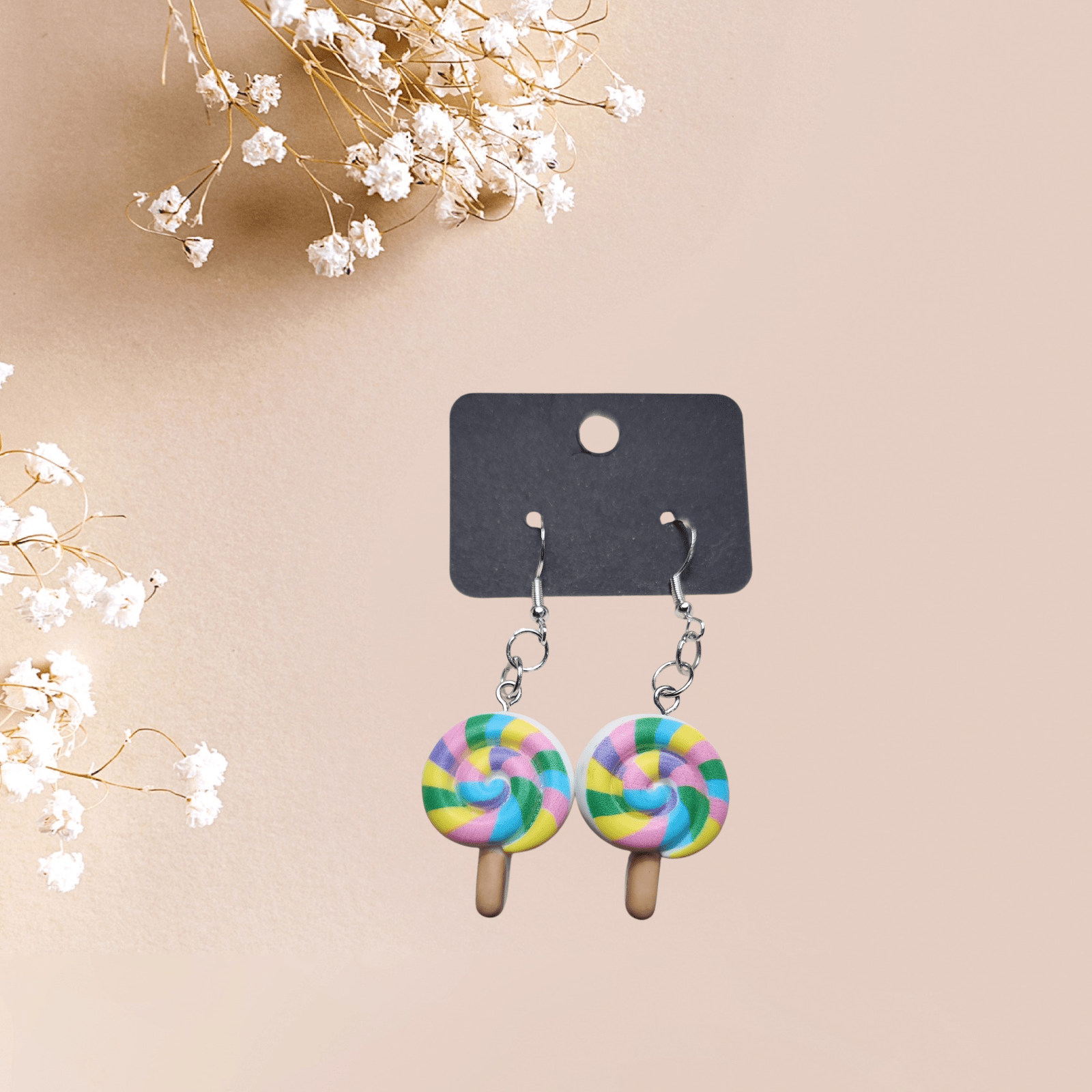 Lollipop Dangle Earrings | Sweet & Sassy Candy Jewelry | Fun Handmade Statement - Hempin Mayhem