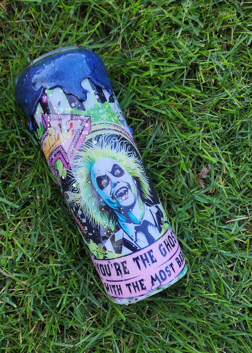 Never Trust the Living Tumbler: 20oz Stainless Steel Halloween Drinkware - Hempin Mayhem