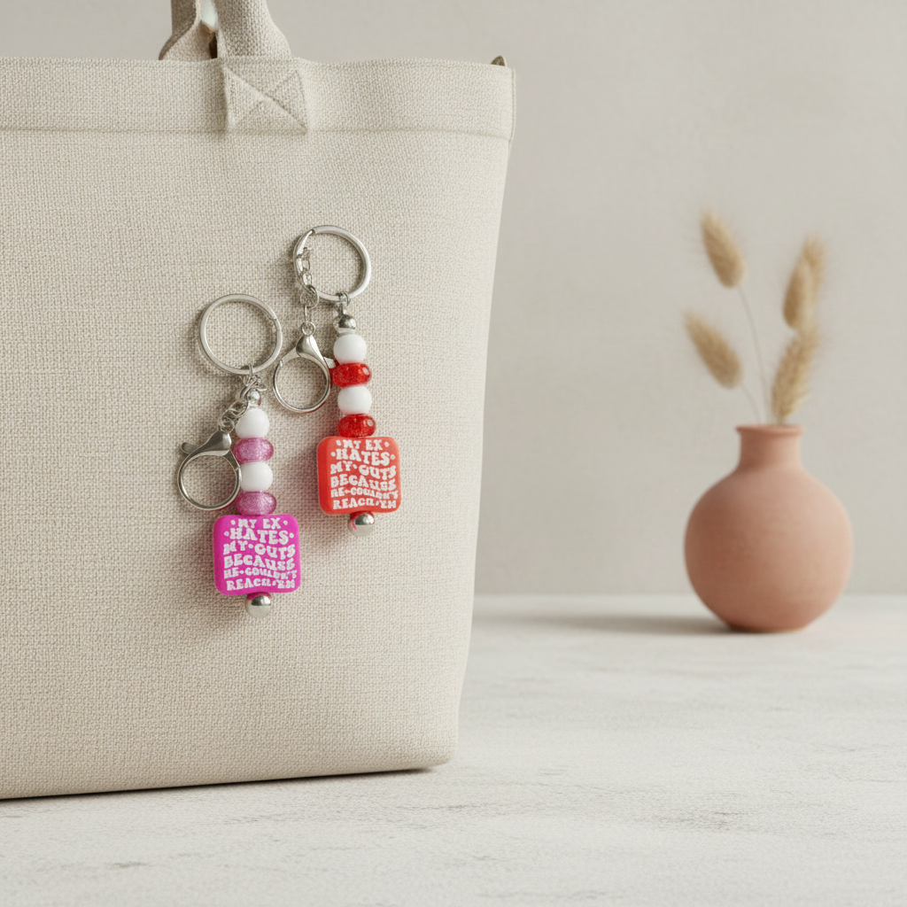 Handmade 'My Ex Hates My Guts' Keychain