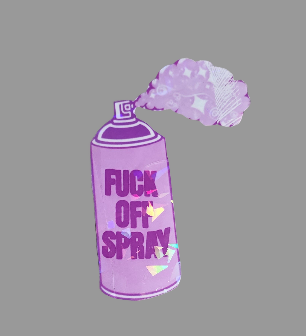 F*ck Off Spray Paint Vinyl Sticker – Pink Graffiti-Inspired Attitude Decal for Sassy Souls, Grumpy Girls & Zero-BS Vibes **2 Pack**