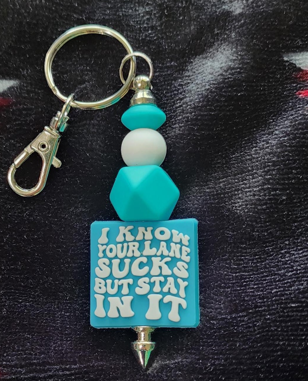 Handmade 'I Know Your Lane Sucks' Keychain