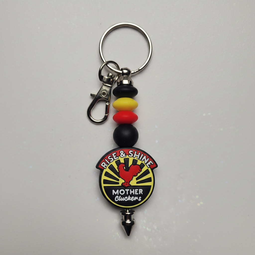 Handmade Rise and Shine Keychain