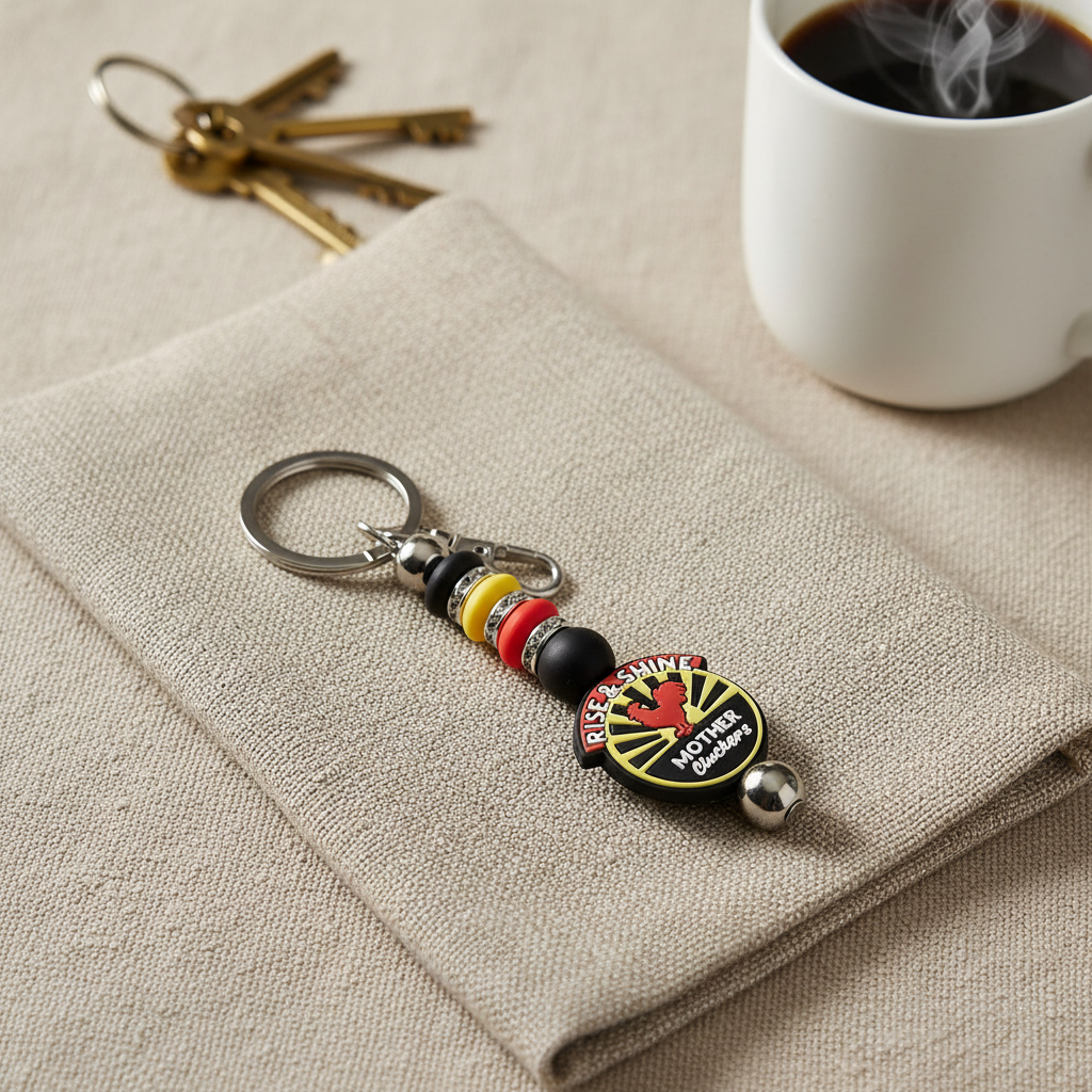 Handmade Rise and Shine Keychain