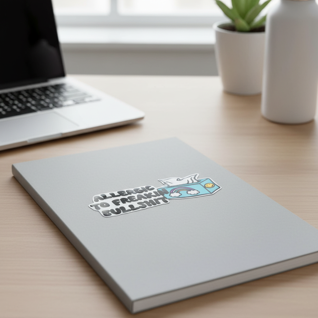 Allergic to Freakin’ Bullsh*t 3x1.5 Sassy Vinyl Sticker