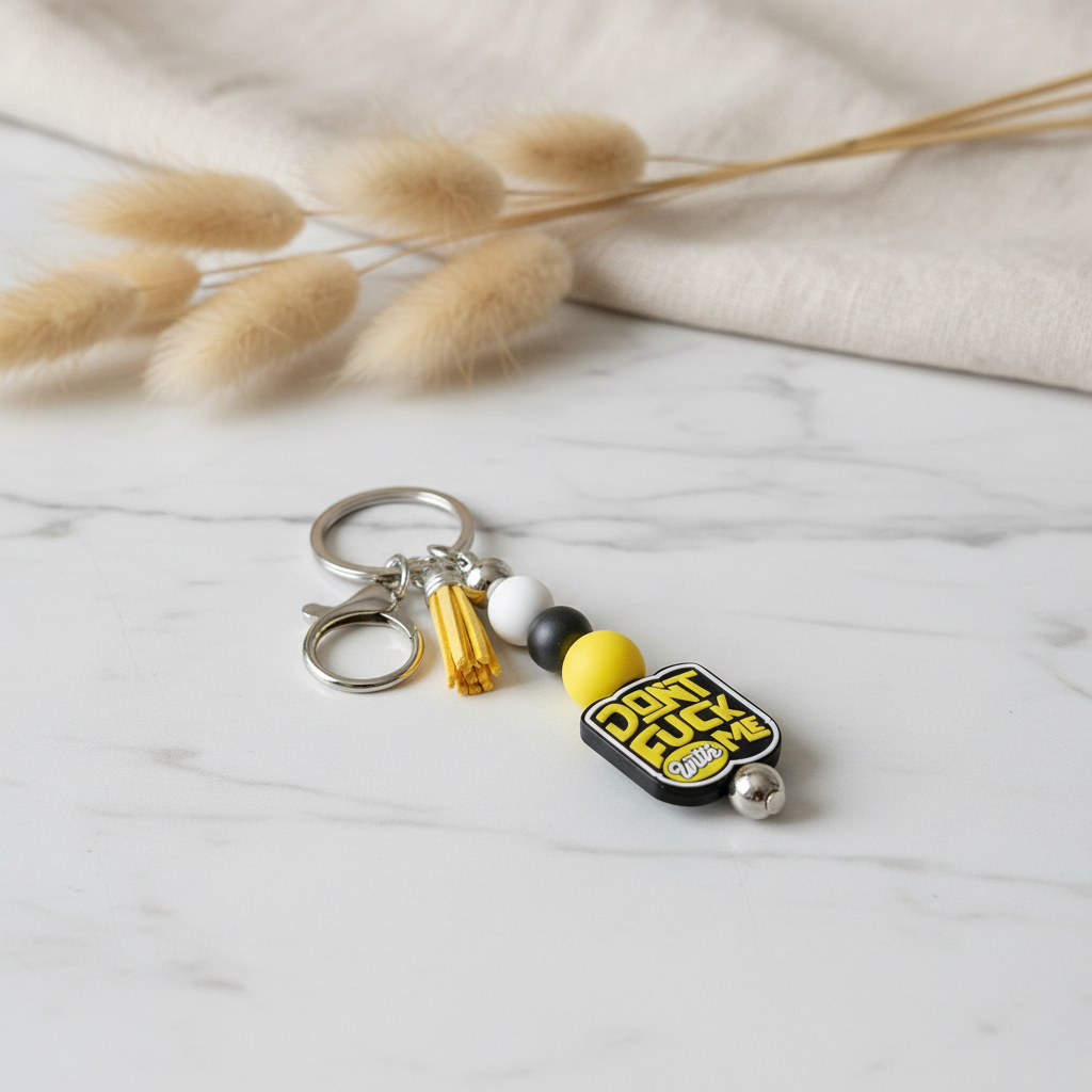 Beaded Keychain: Don't F*ck With Me