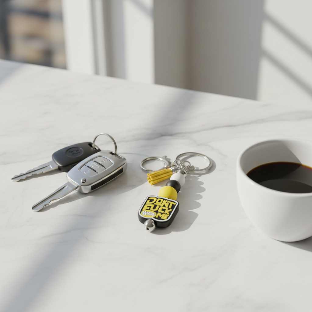 Beaded Keychain: Don't F*ck With Me