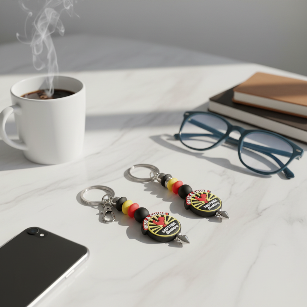 Handmade Rise and Shine Keychain