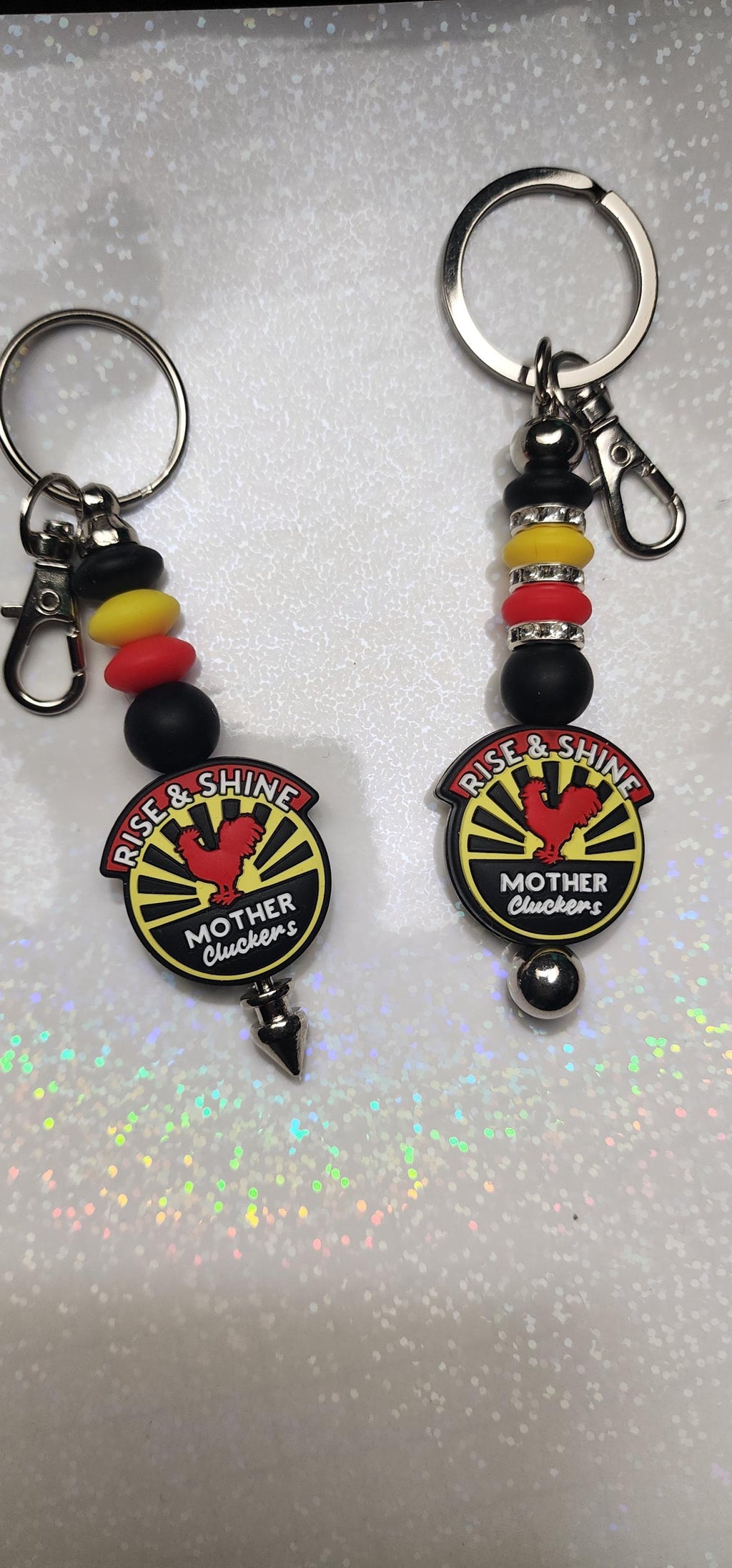 Handmade Rise and Shine Keychain