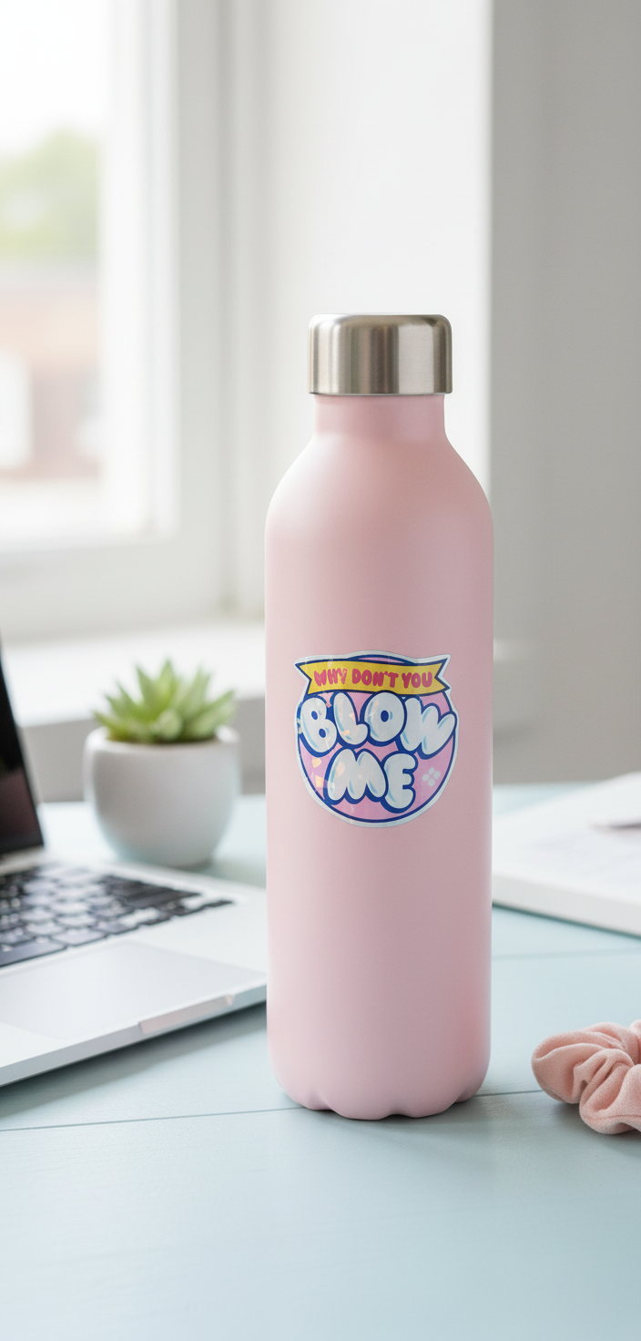 Why Dont You Blow Me – Blow Pop-Inspired Sassy Vinyl Sticker for Sweethearts with Attitude ✨️2pack✨️