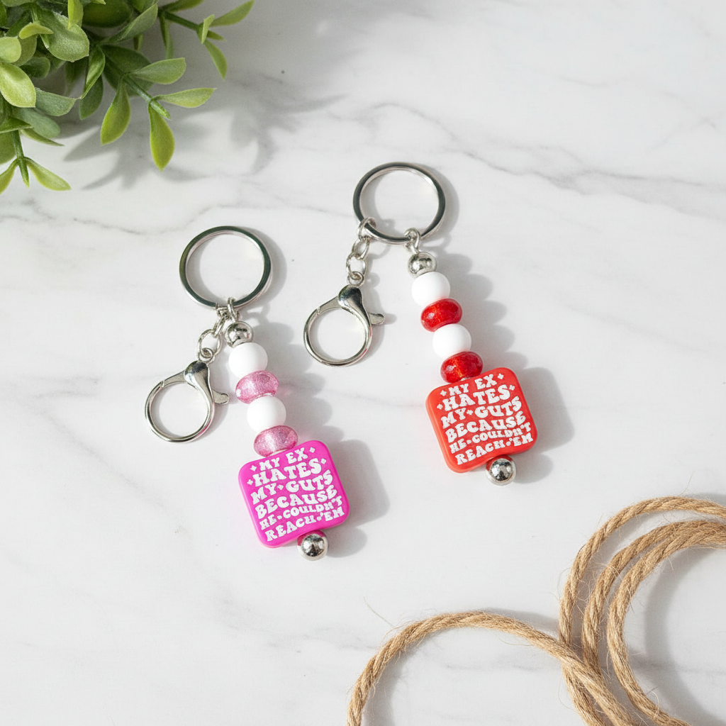 Handmade 'My Ex Hates My Guts' Keychain