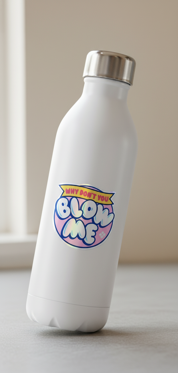 Why Dont You Blow Me – Blow Pop-Inspired Sassy Vinyl Sticker for Sweethearts with Attitude ✨️2pack✨️