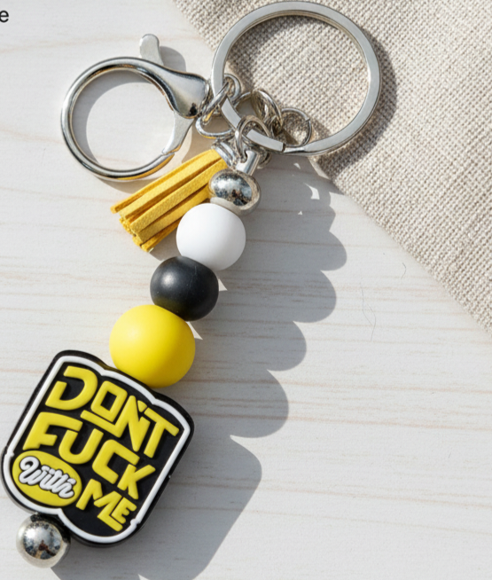 Beaded Keychain: Don't F*ck With Me