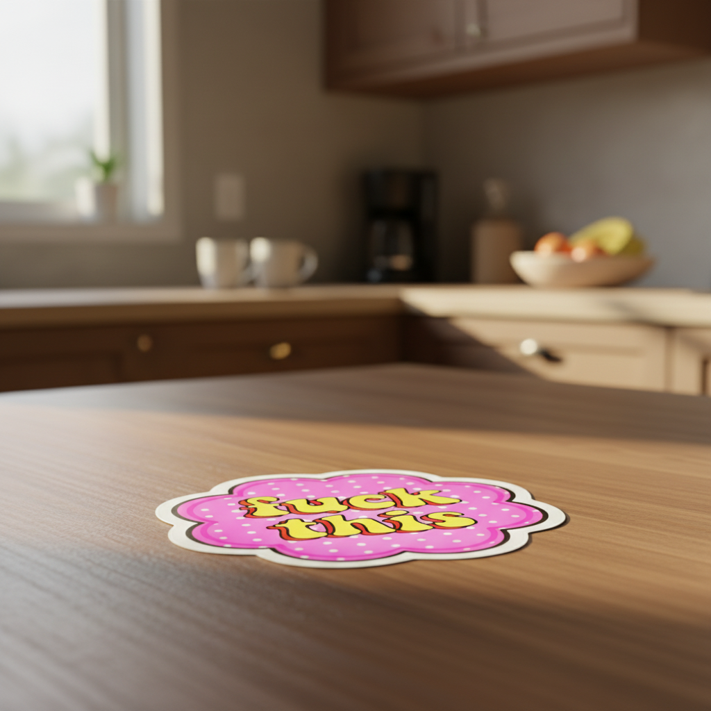 F*ck This – Bold AF Sticker for Mentally Done People | Unhinged Humor Vinyl Sticker for Laptops, Water Bottles, Journals & More **2 Pack**