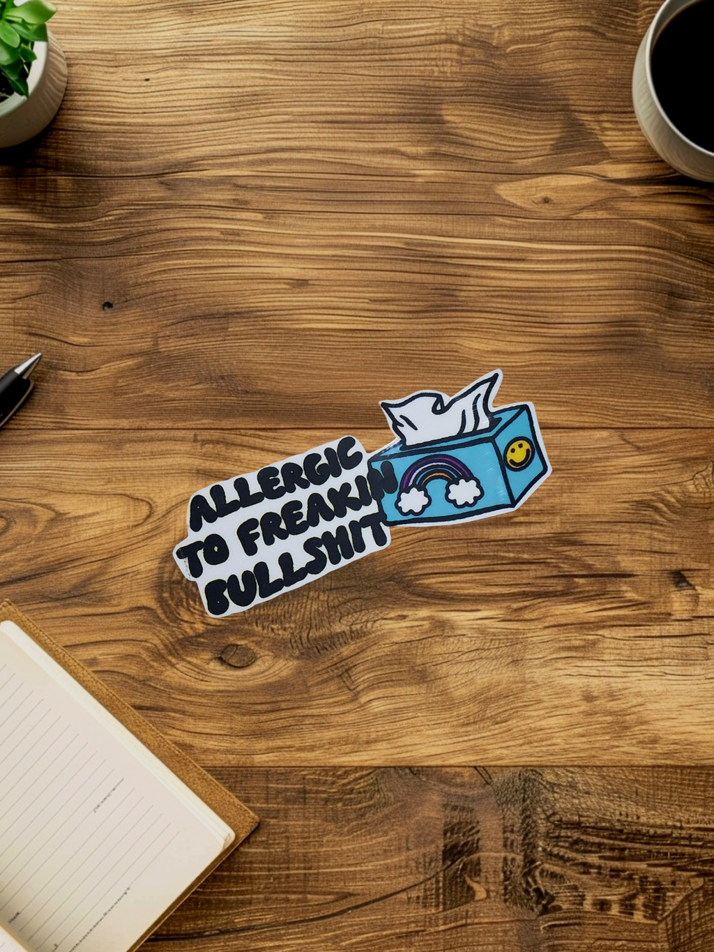 Allergic to Freakin’ Bullsh*t 3x1.5 Sassy Vinyl Sticker