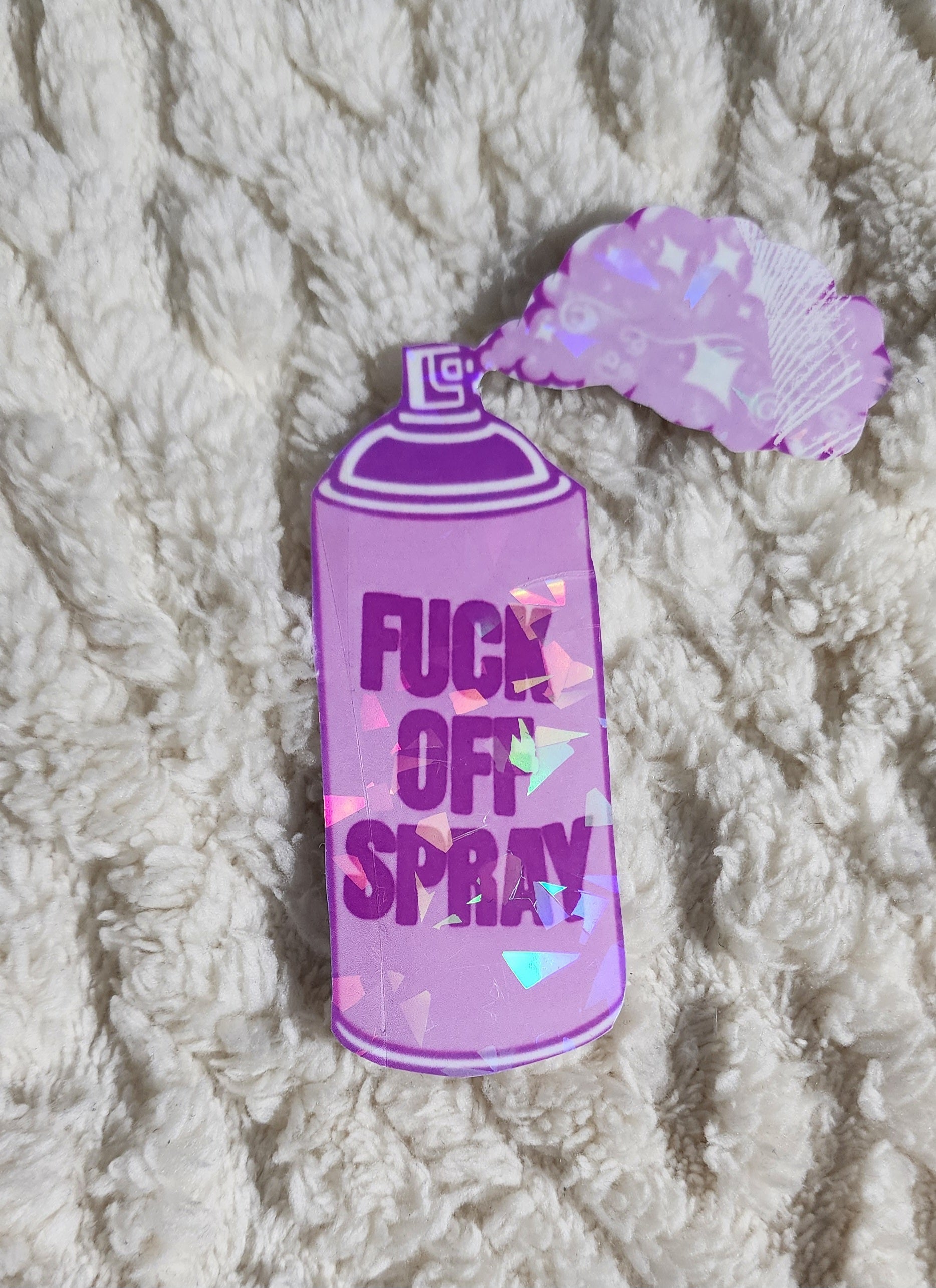 F*ck Off Spray Paint Vinyl Sticker – Pink Graffiti-Inspired Attitude Decal for Sassy Souls, Grumpy Girls & Zero-BS Vibes **2 Pack**