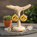 This Is Fine Dangle Earrings | Funny Meme Earrings | Dumpster Fire Gift | Sassy Accessory | Quirky Statement Jewelry - Hempin Mayhem