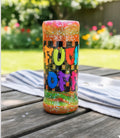Tie - Dye “F*ck Off” Tumbler, Sassy Stainless Steel Insulated Cup - Hempin Mayhem