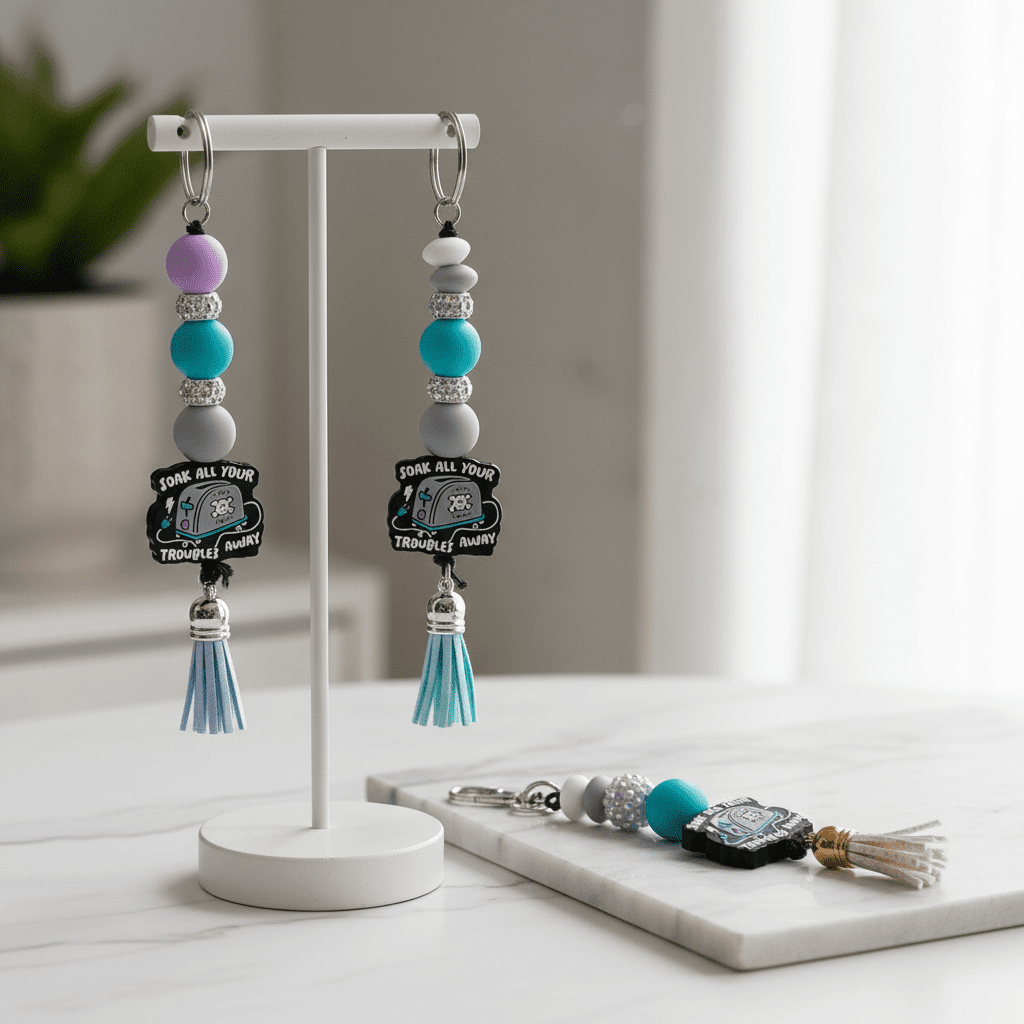 Toaster Soak All Your Troubles Away Keychain - Hempin Mayhem