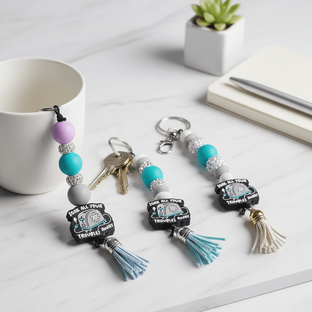 Toaster Soak All Your Troubles Away Keychain - Hempin Mayhem