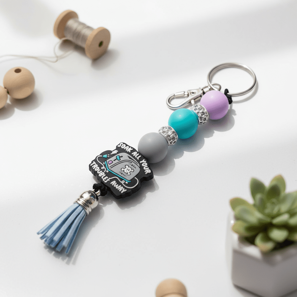 Toaster Soak All Your Troubles Away Keychain - Hempin Mayhem