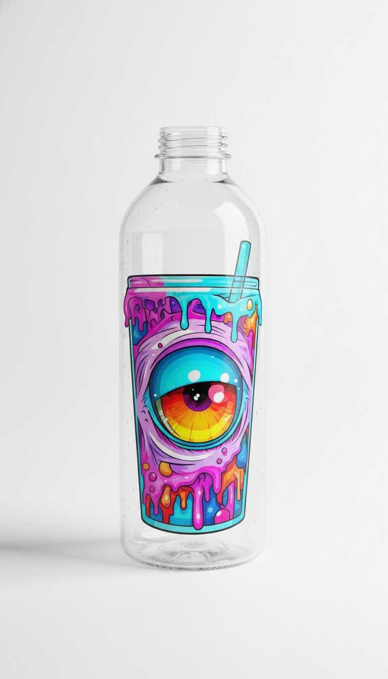 Trippy Eyeball Vinyl Sticker Set • Drippy Psychedelic Art - Hempin Mayhem