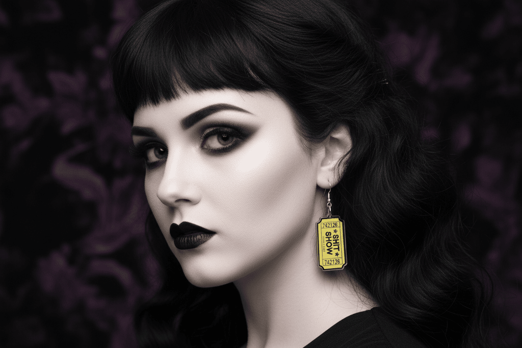 VIP Access to the Sh*t Show – Dangle Earrings for Certified Chaos Queens - Hempin Mayhem